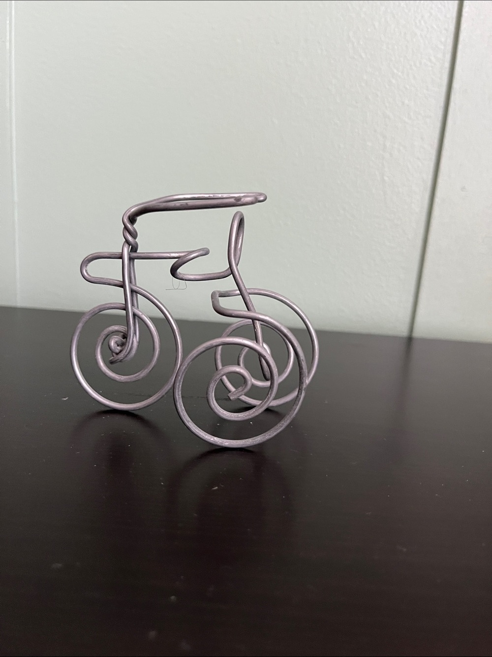 Handcrafted Wire Bicycle Sculpture - Puzzle